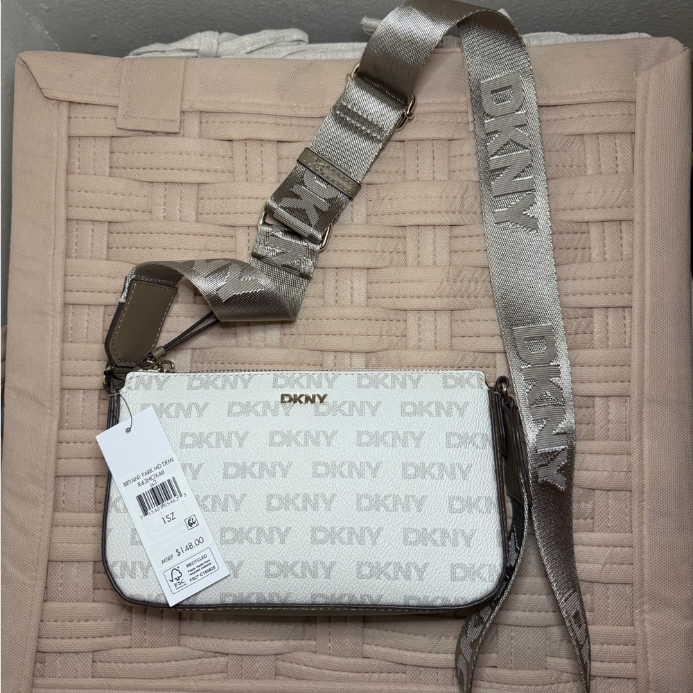 DKNY Strap Cross Body Bag With Logo detailing